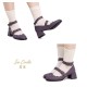 Iris Corolla Tulips Chunky Heel Shoes(Reservation/5 Colours/Full Payment Without Shipping)